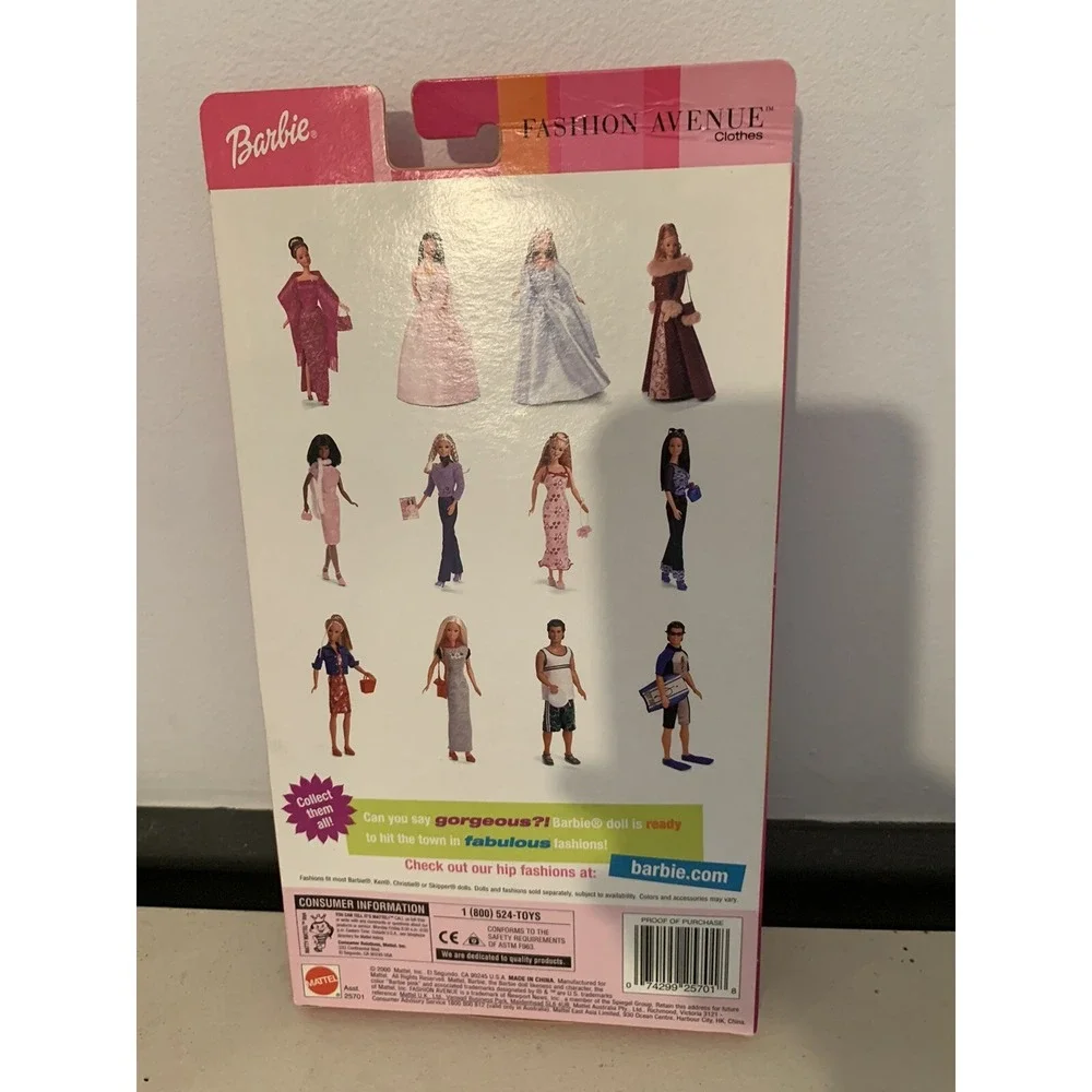 Barbie #25701 Styles Gulf Coast Getaway Fashion Avenue  2000 Mattel Vintage NEW